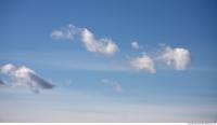 Photo Texture of Blue Clouded Clouds